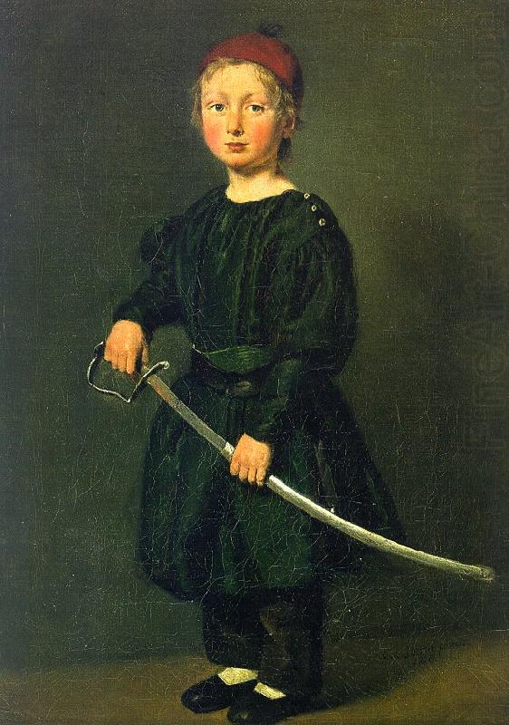 Portrait of a Boy : One of the Artist's Sons, Christian Albrecht Jensen